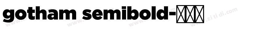 gotham semibold字体转换